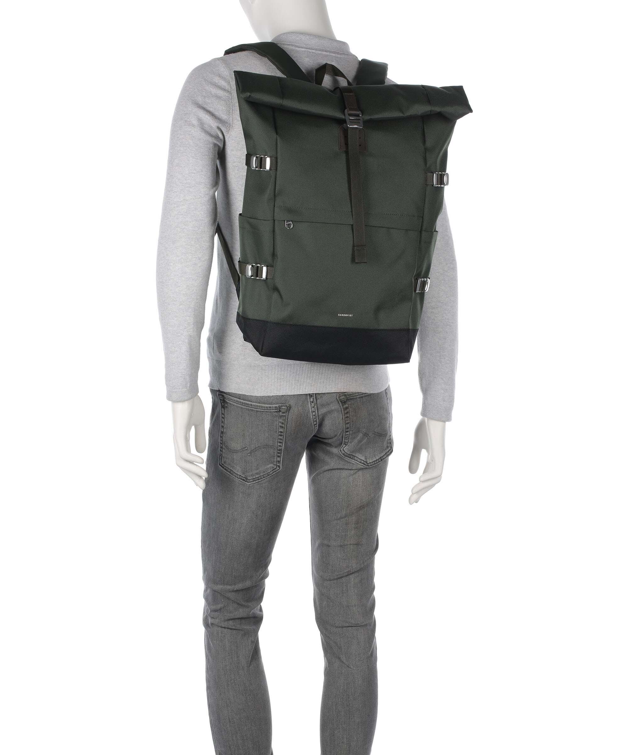 Sandqvist Icon L Sac à dos roll-top dawn green - Image 3