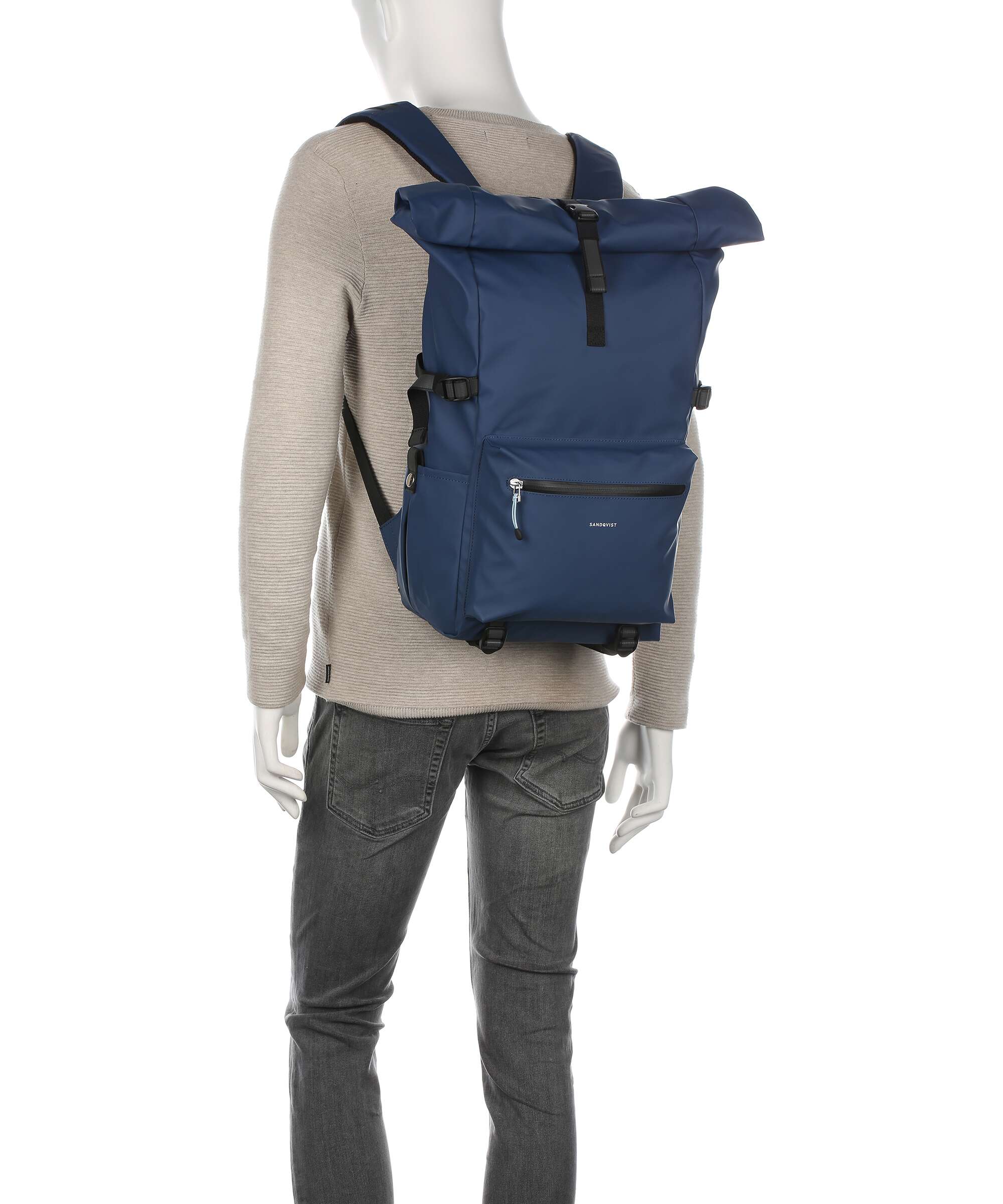 Sandqvist Stream Ruben 2.0 Sac à dos roll-top navy - Image 4