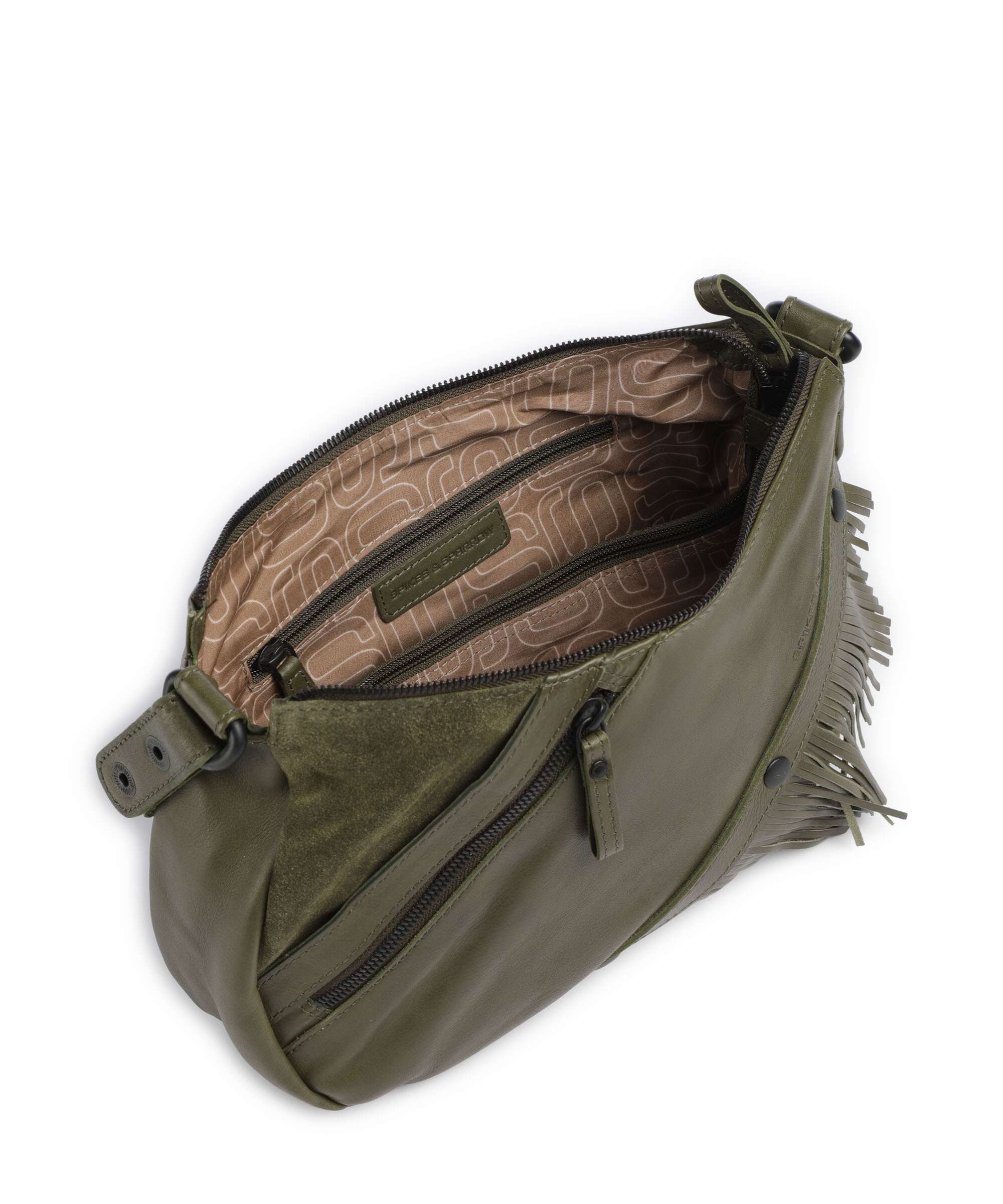 Spikes & Sparrow Suede Mix Jadeline Sac porté épaule green - Image 6