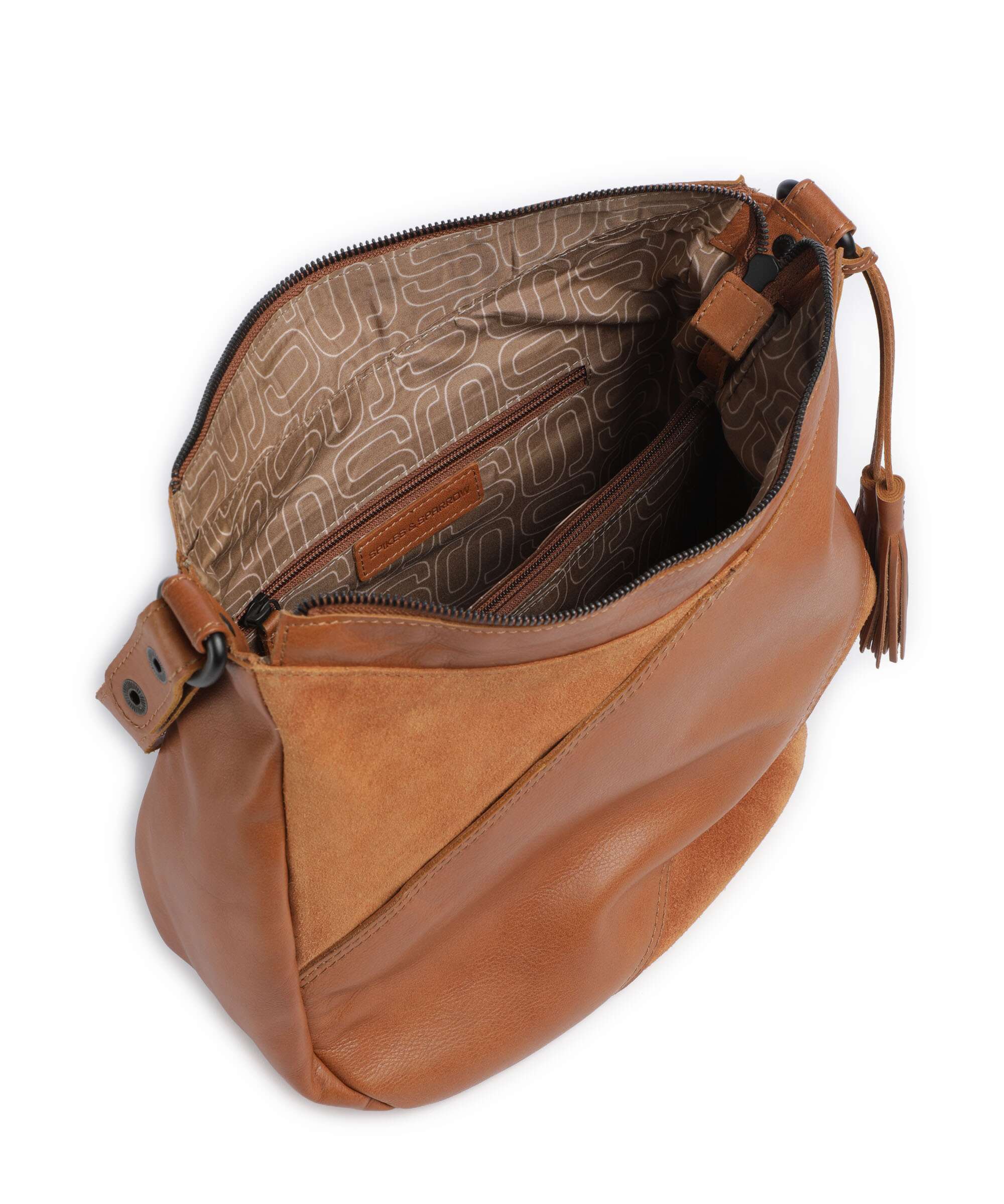 Spikes & Sparrow Suede Mix Natalia Sac fourre-tout brandy - Image 5