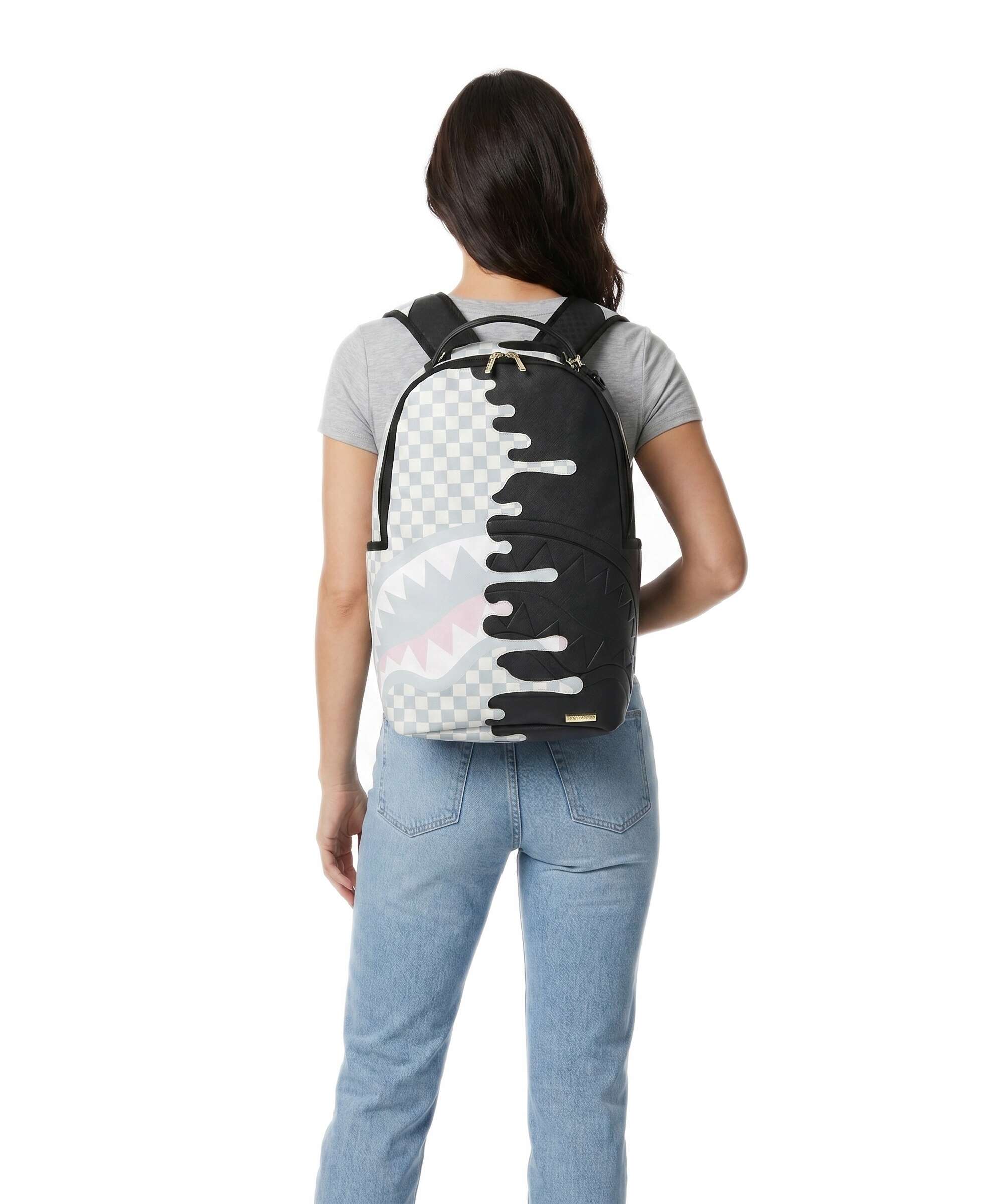 Sprayground Cream Check Side Drip Sac à dos multicolour - Image 3