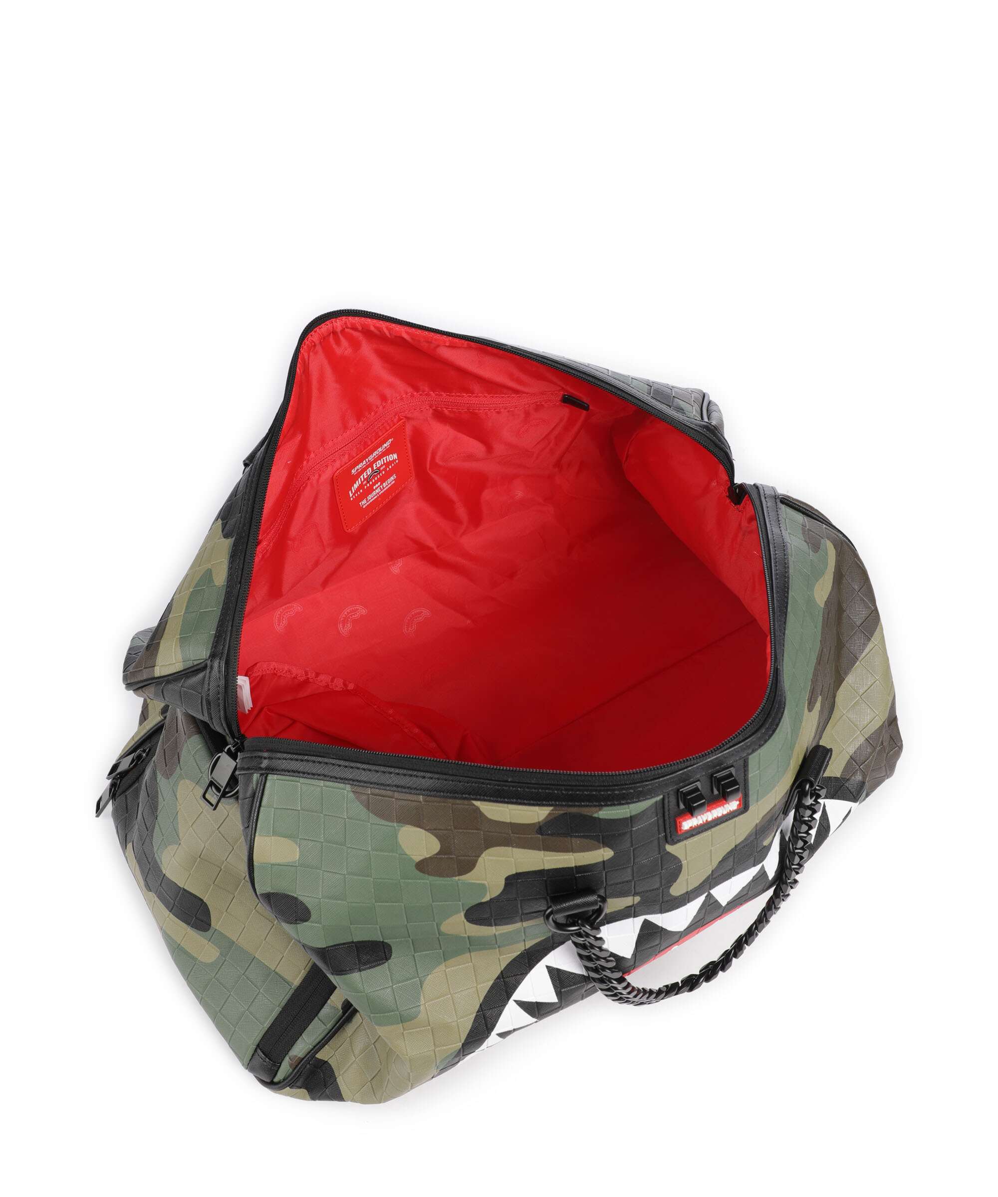 Sprayground Woodland Camo Check Sac week-end multicolour - Image 5