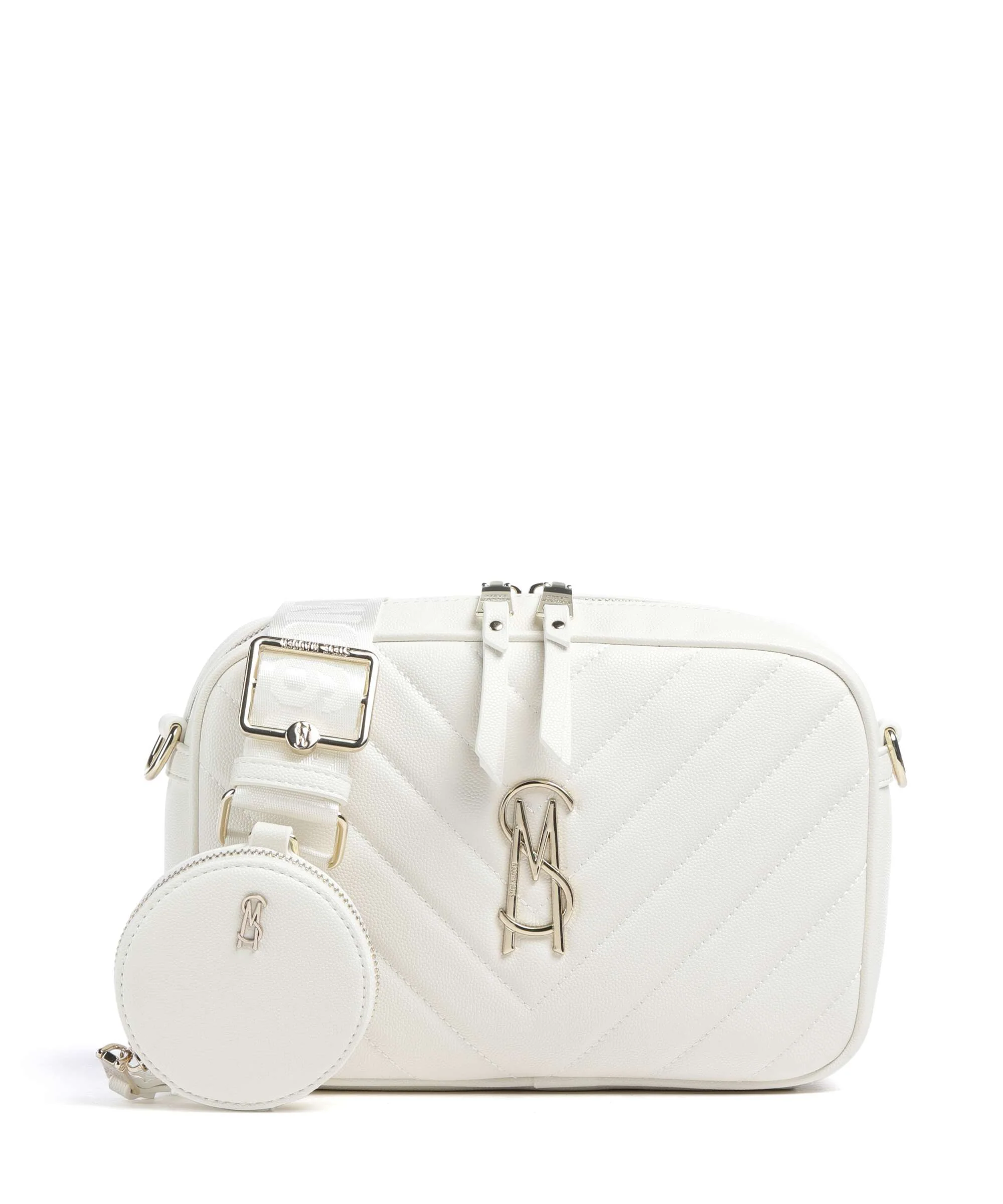 Steve Madden BZIRIA Sac bandoulière white/gold