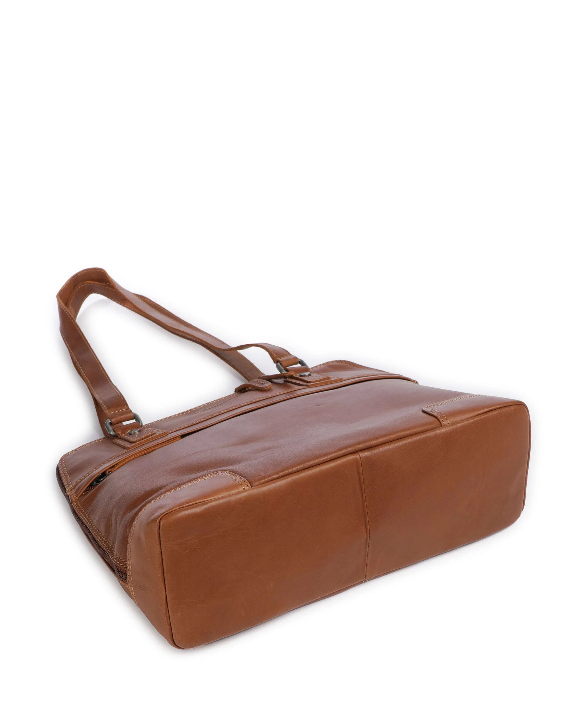 The Chesterfield Brand Cow Wax Pull Up Belgrado Sac porté épaule cognac - Image 5
