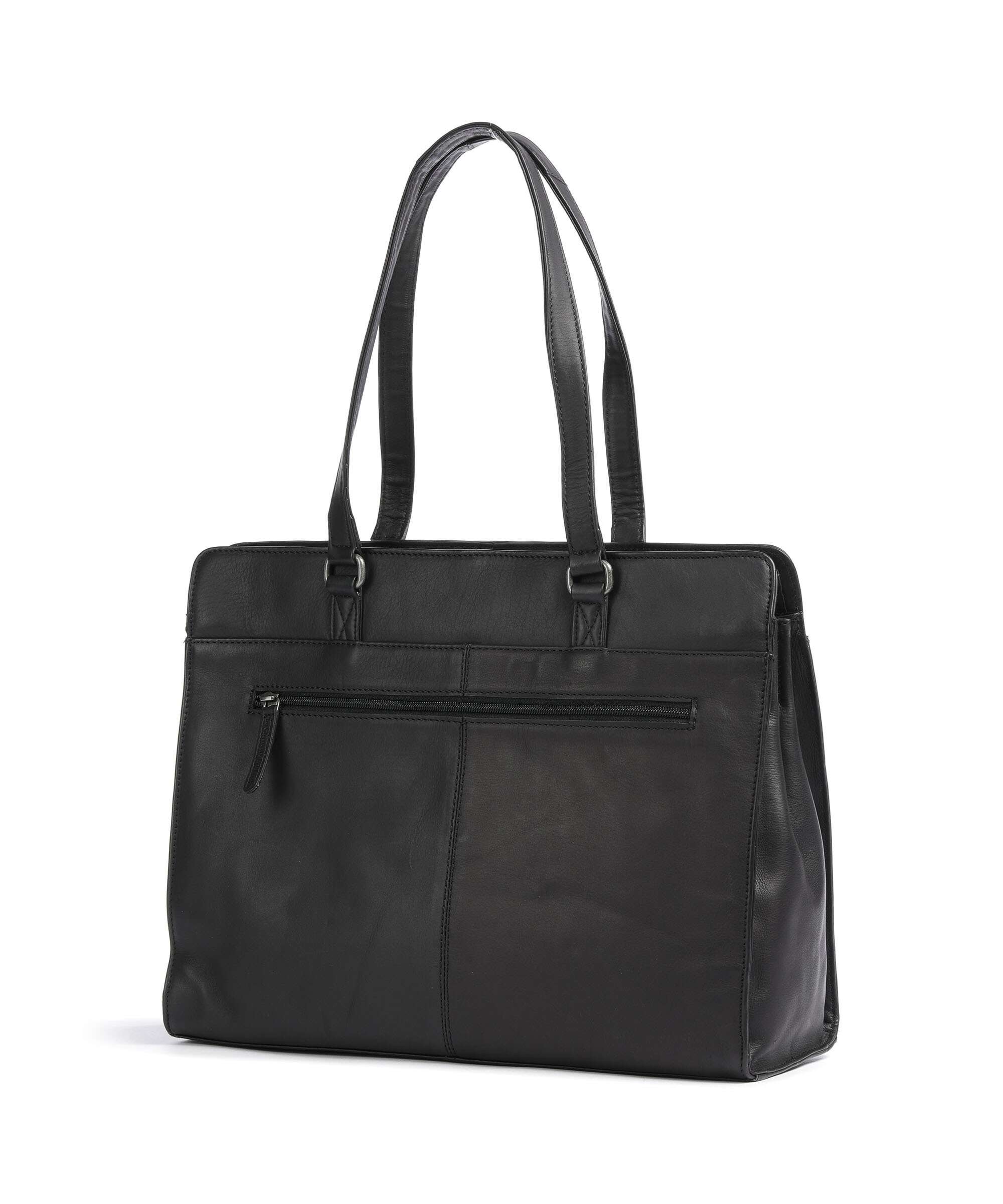 The Chesterfield Brand Cow Wax Pull Up Fidenza Cabas black - Image 2