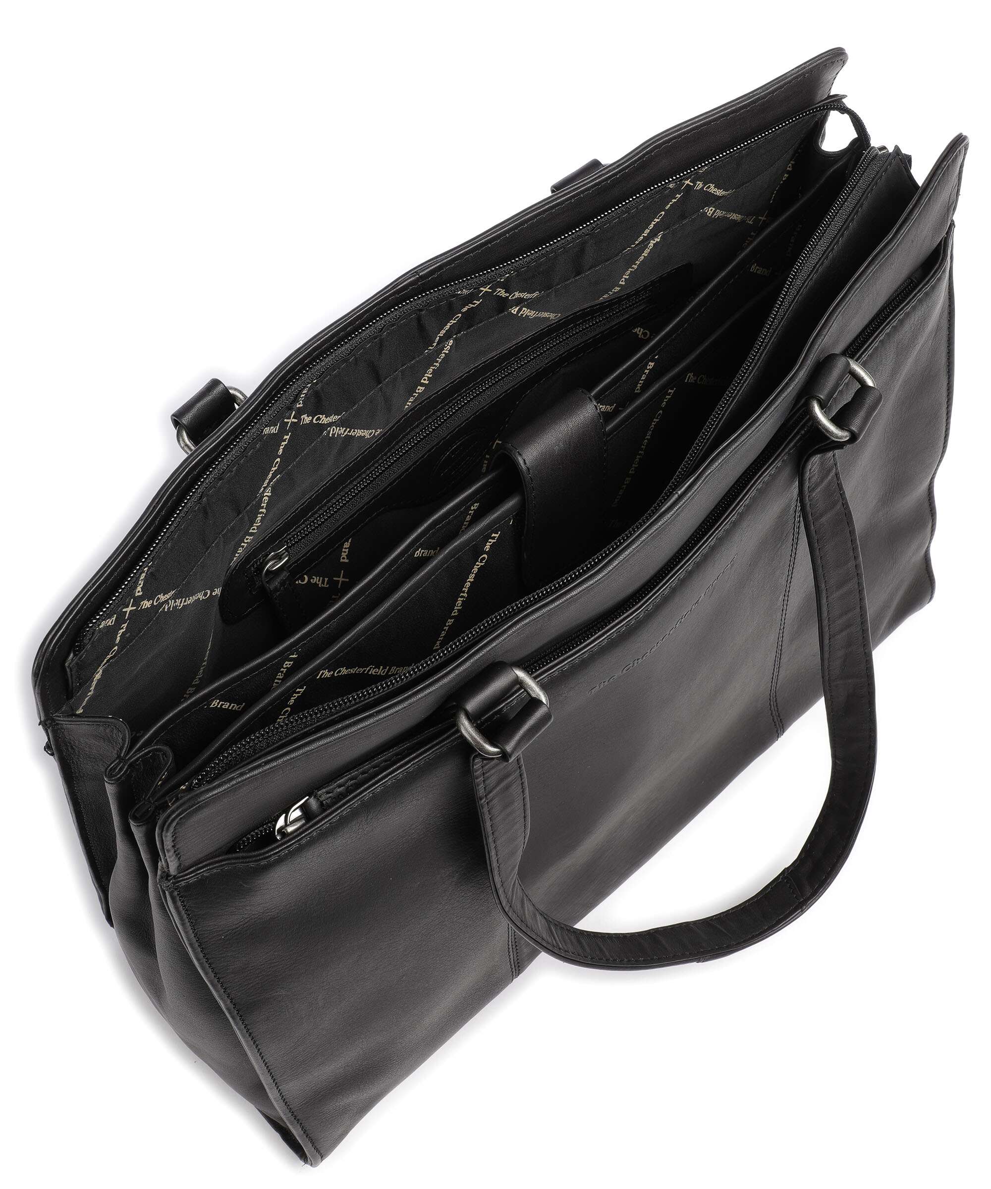 The Chesterfield Brand Cow Wax Pull Up Fidenza Cabas black - Image 5