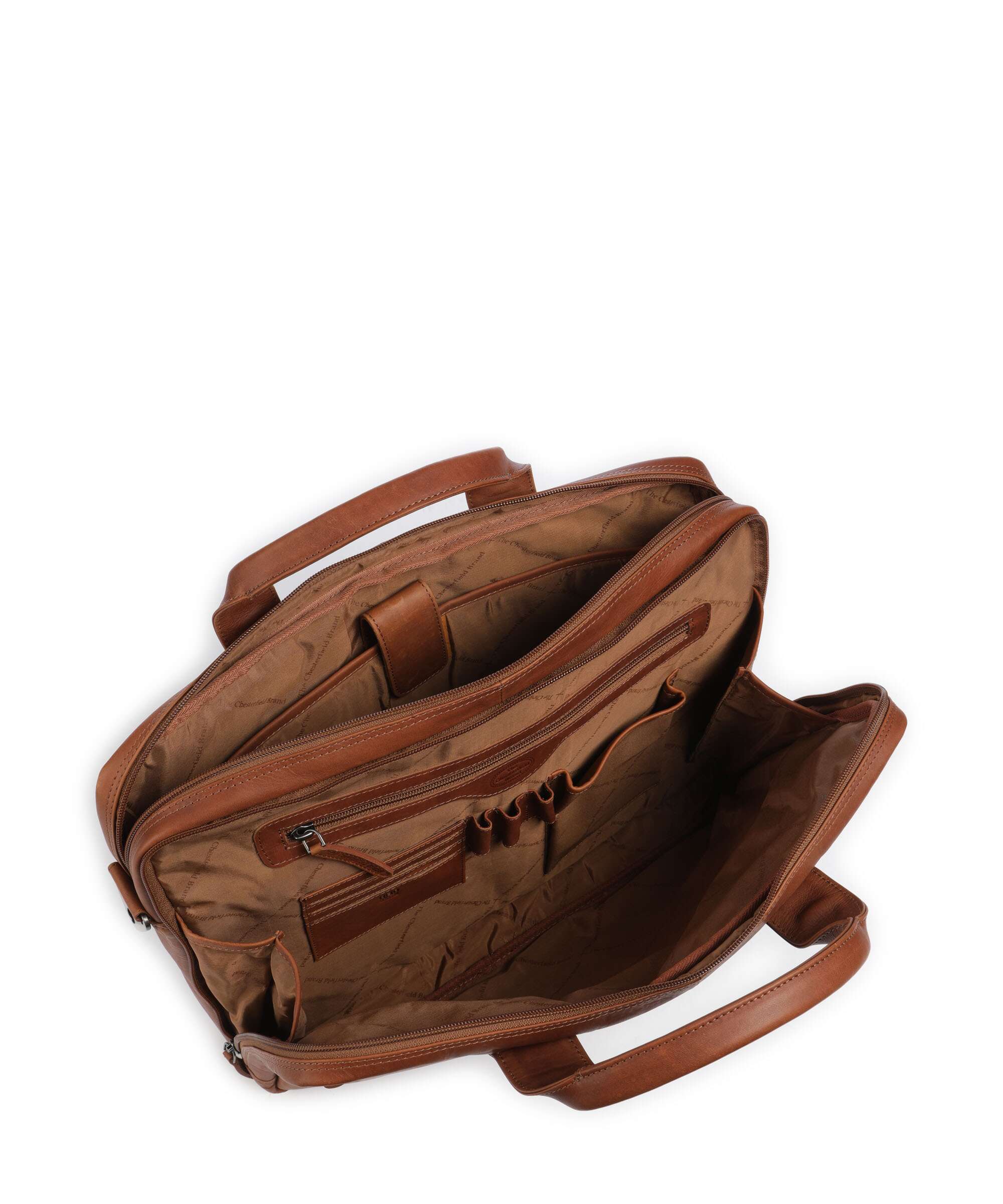 The Chesterfield Brand Cow Wax Pull Up Frazer Porte-document cognac - Image 6