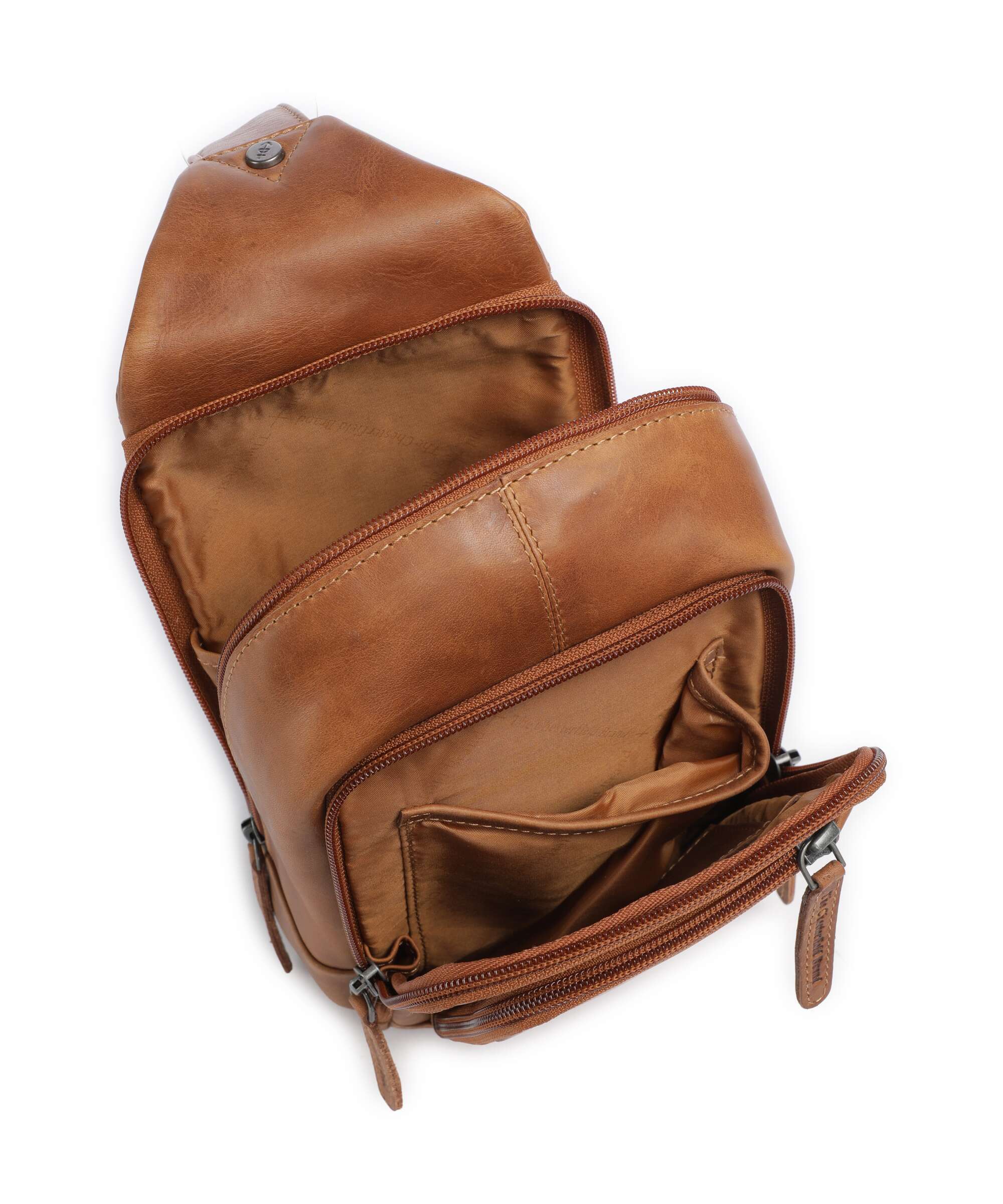 The Chesterfield Brand Cow Wax Pull Up Riga Sac sling cognac - Image 6