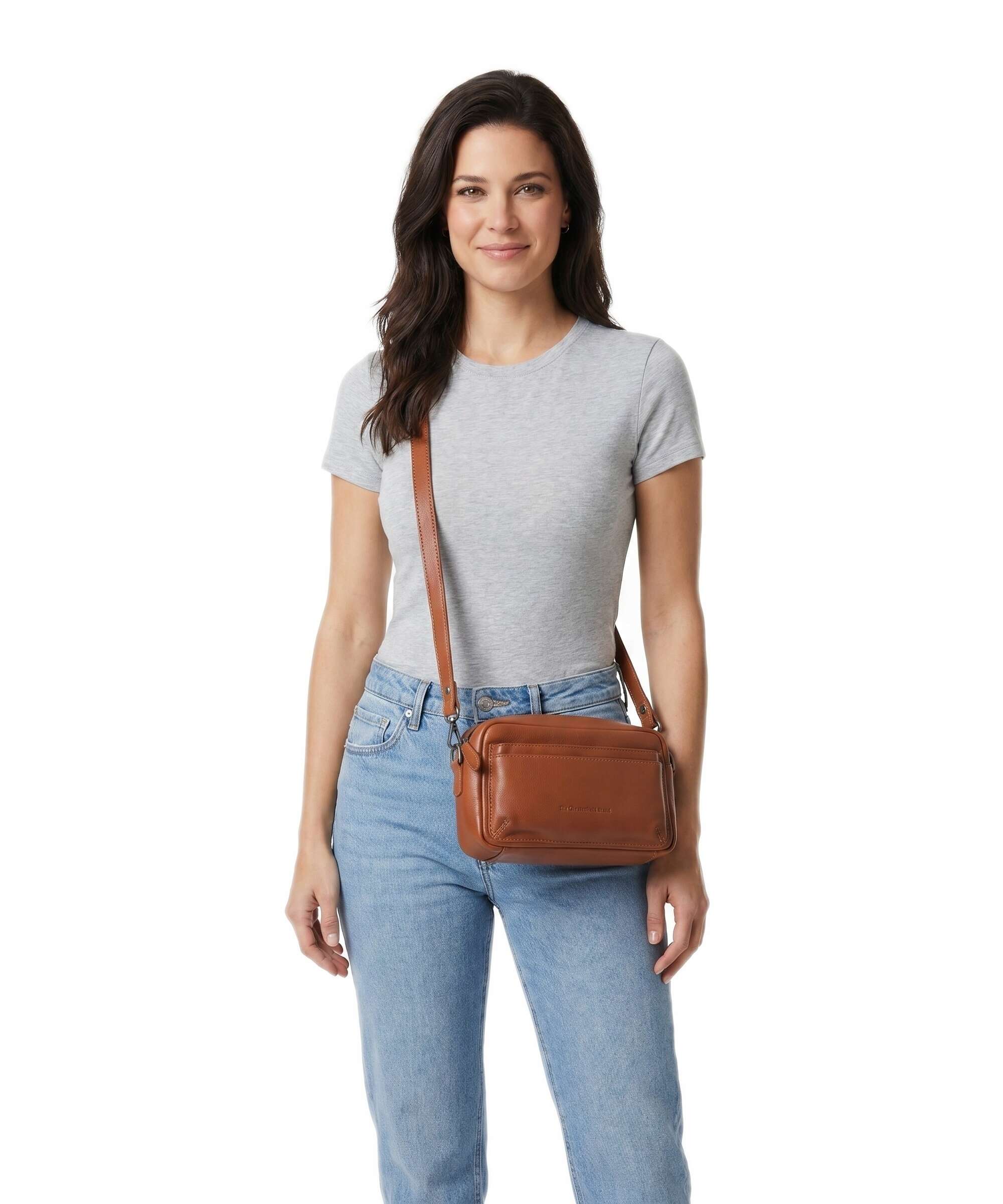 The Chesterfield Brand Serene Liora Sac porté épaule cognac - Image 4