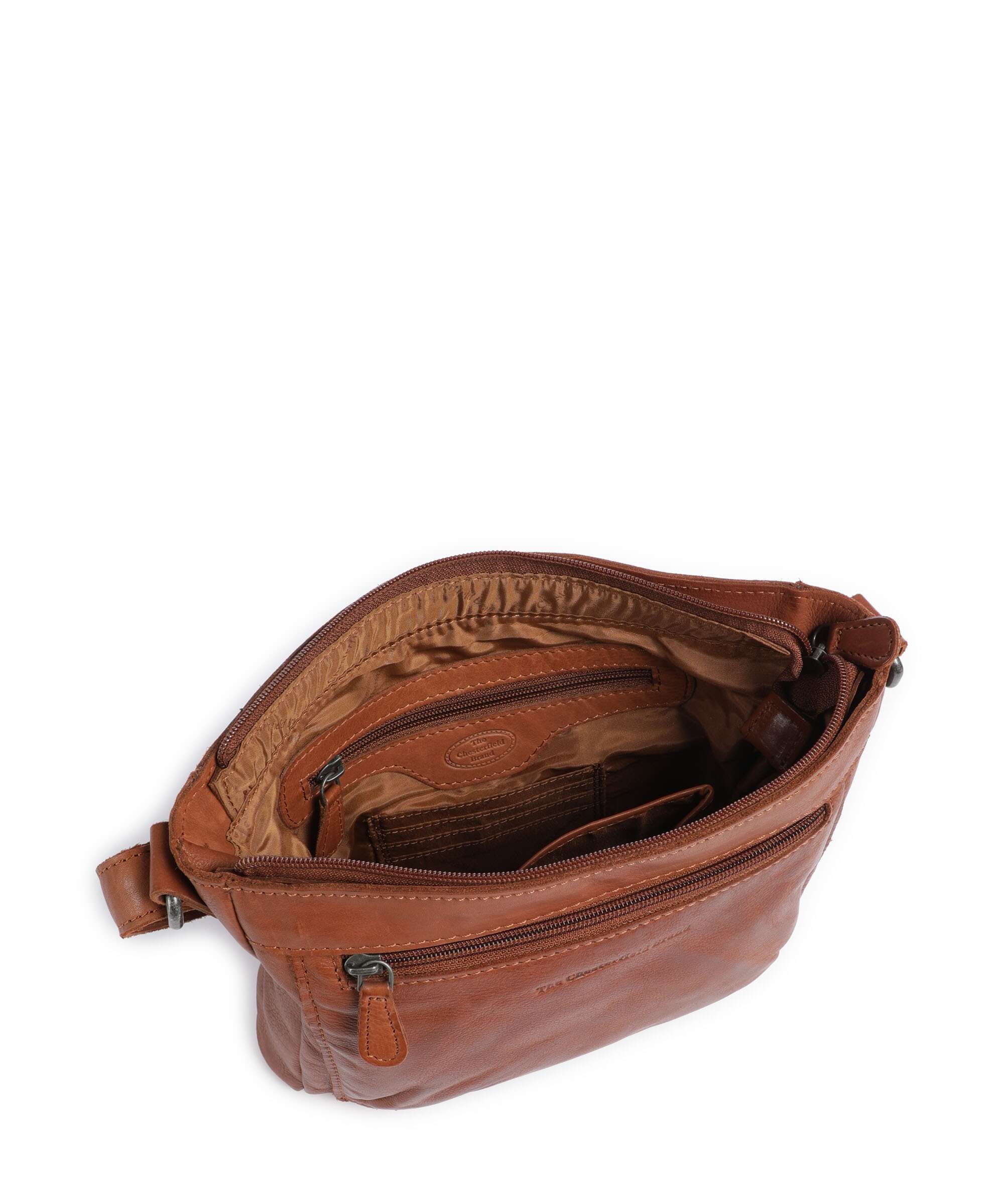 The Chesterfield Brand Washed Waxed Cow Aston Sac bandoulière cognac - Image 6