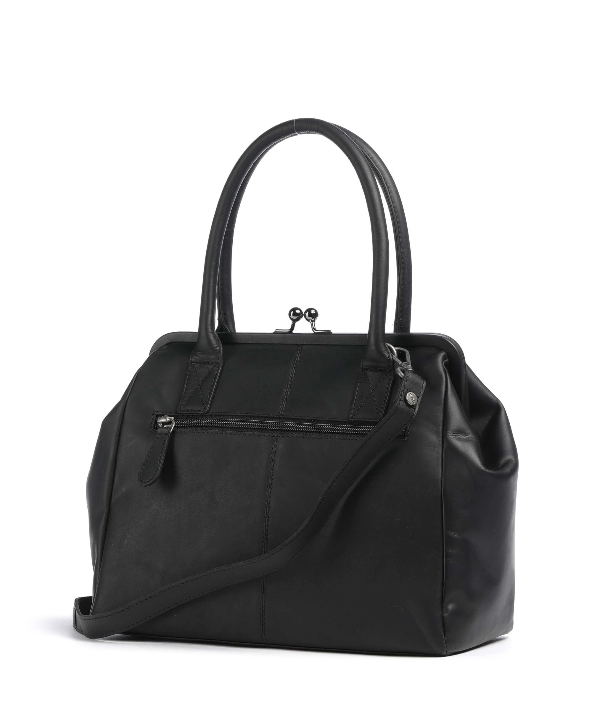 The Chesterfield Brand Wax Pull Up Cow Dorin Sac porté épaule black - Image 2