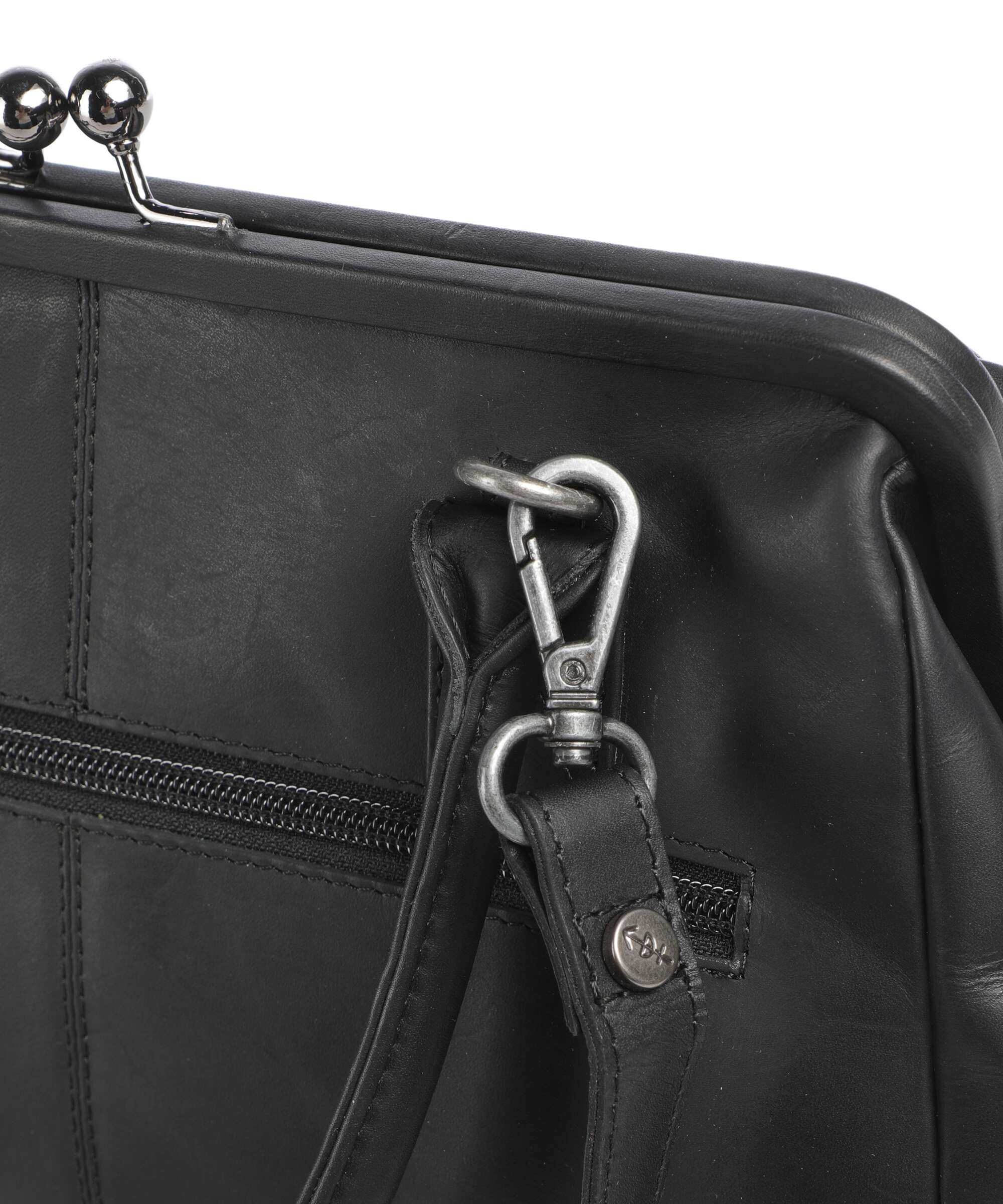 The Chesterfield Brand Wax Pull Up Cow Dorin Sac porté épaule black - Image 4