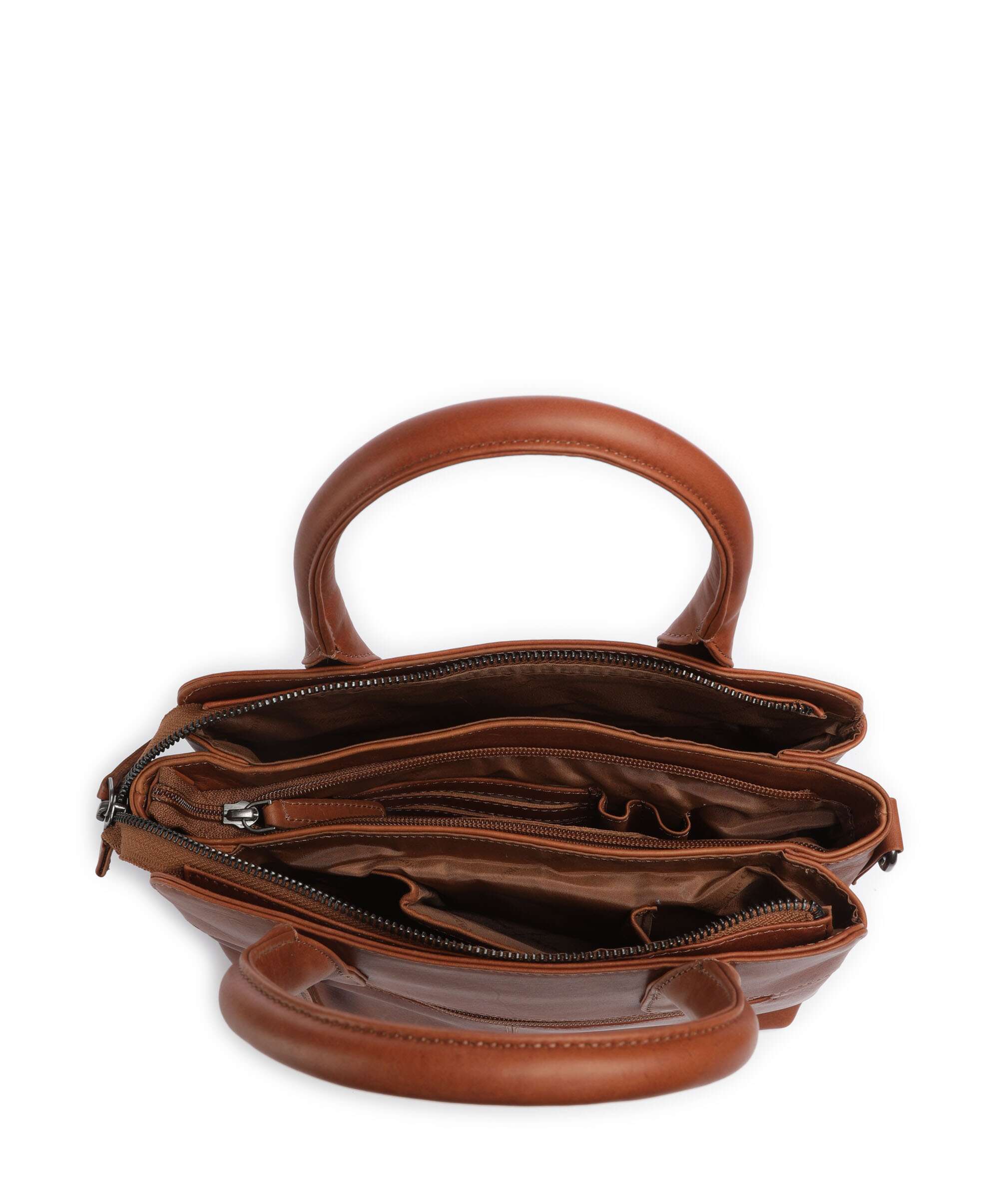 The Chesterfield Brand Wax Pull Up Cow Hermosa Sac à main cognac - Image 6