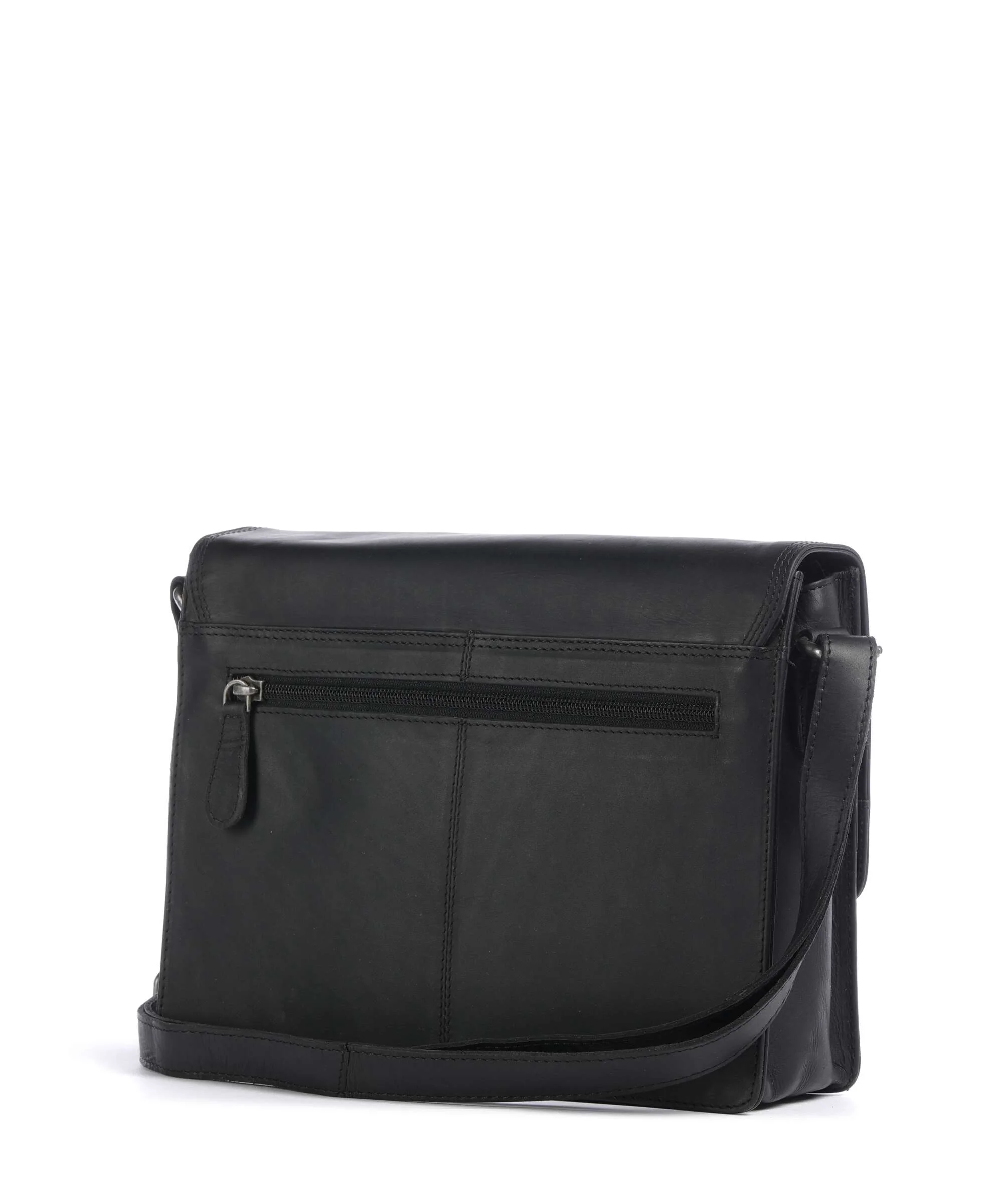 The Chesterfield Brand Wax Pull Up Cow Lunor Sac porté épaule black - Image 2