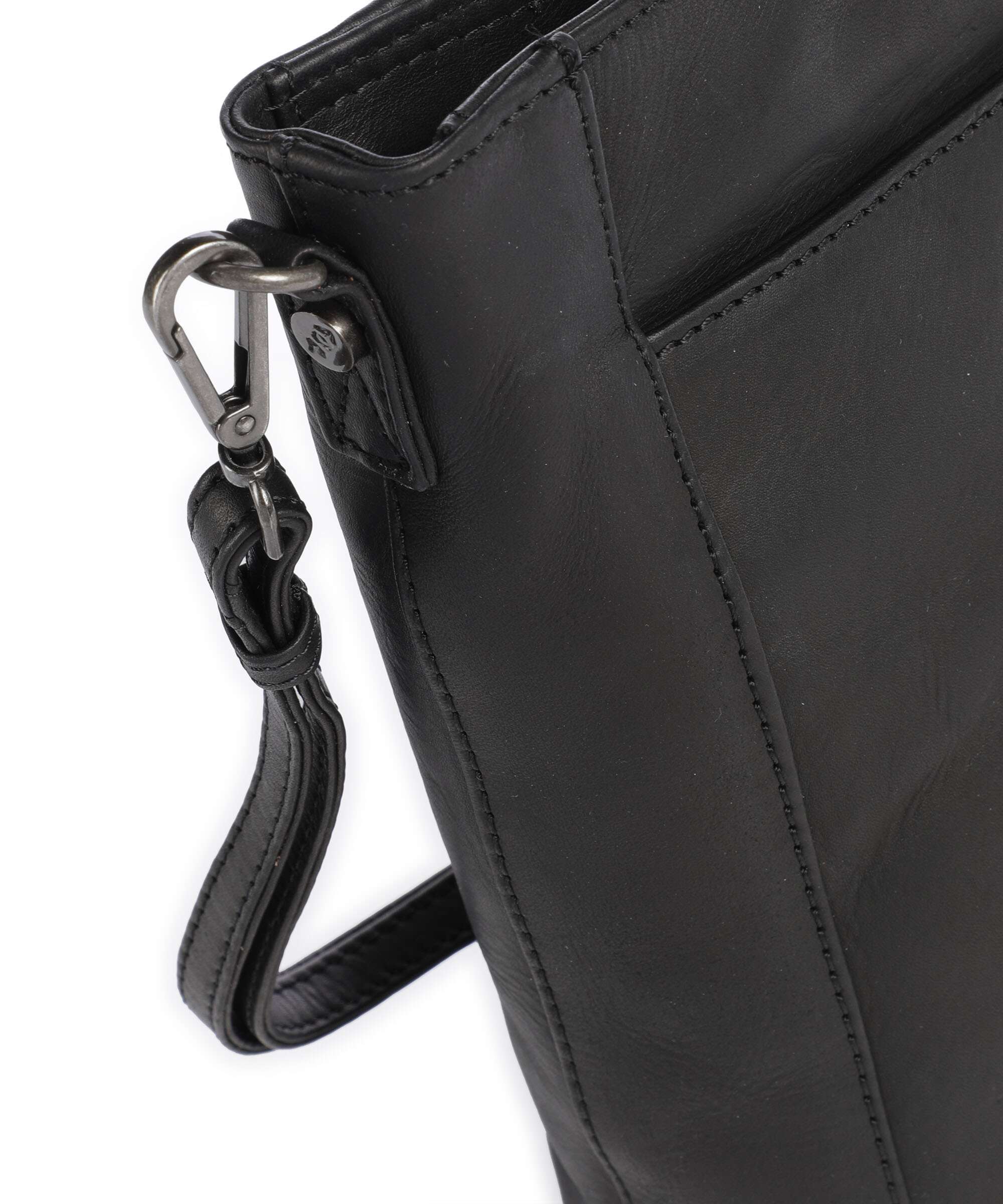 The Chesterfield Brand Wax Pull Up Cow Moore Sac seau black - Image 4
