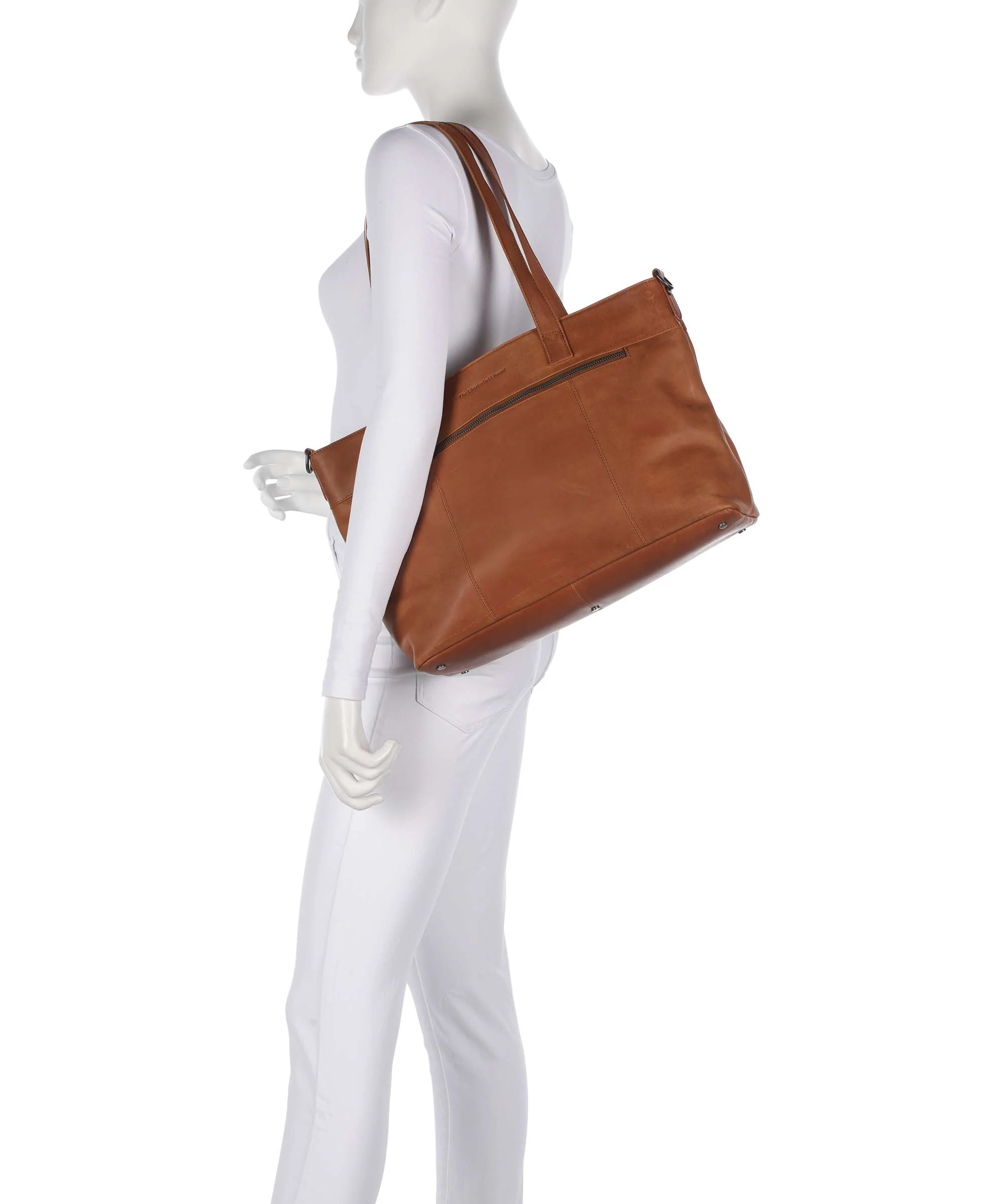 The Chesterfield Brand Wax Pull Up Cow Osira Cabas cognac - Image 3