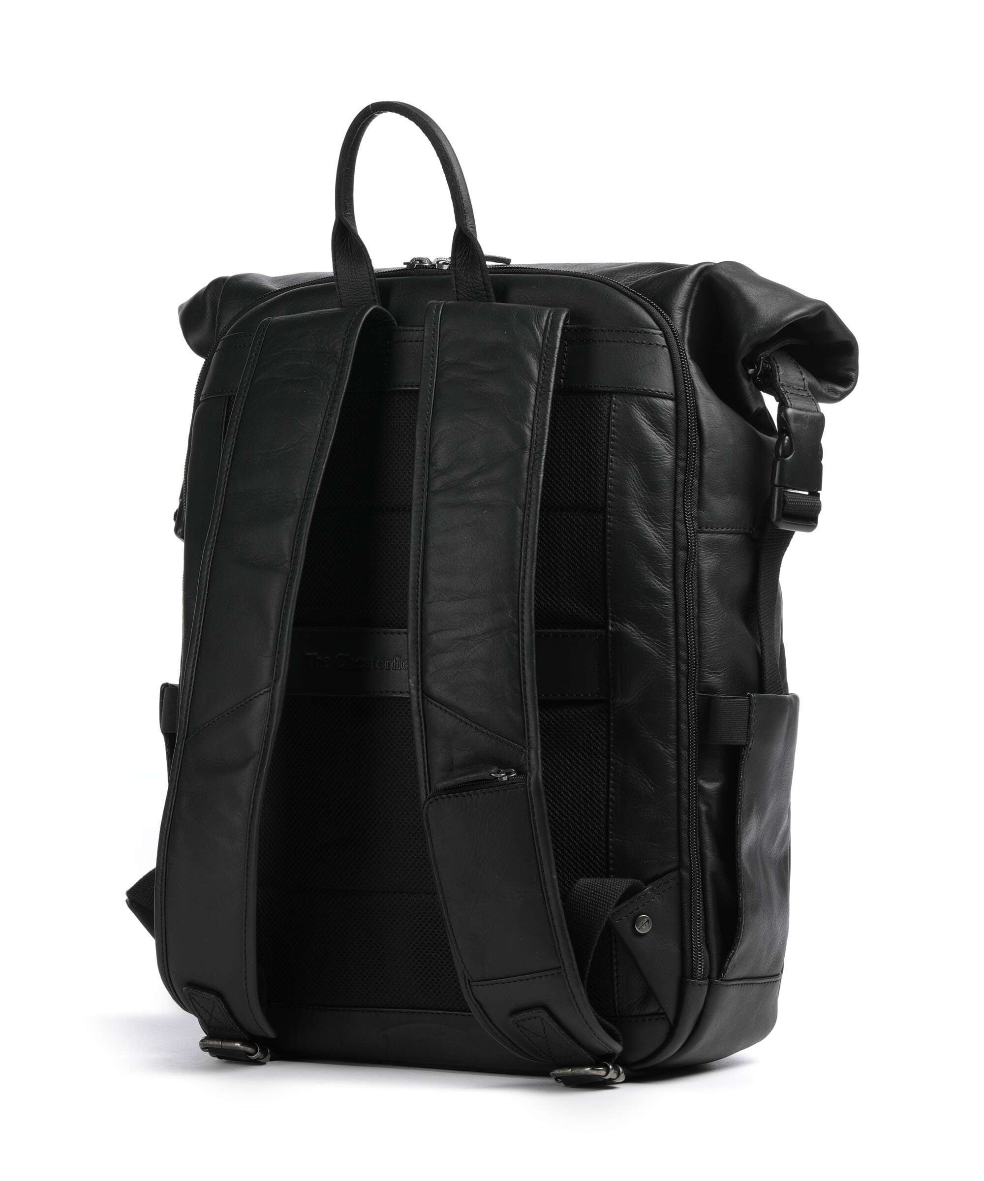 The Chesterfield Brand Wax Pull Up Cow Remo Sac à dos roll-top black - Image 2