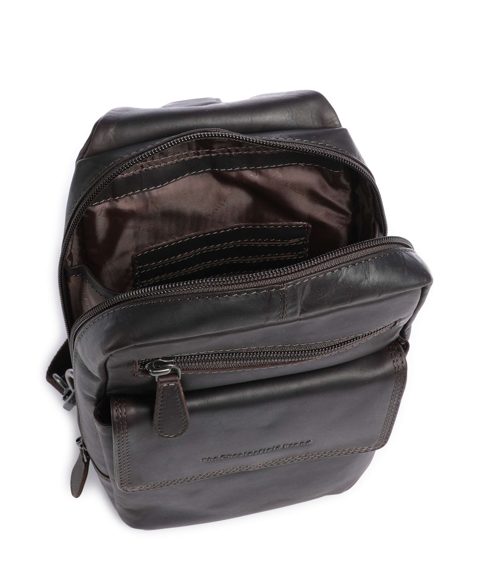 The Chesterfield Brand Wax Pull Up Cow Turelle Sac sling brown - Image 5