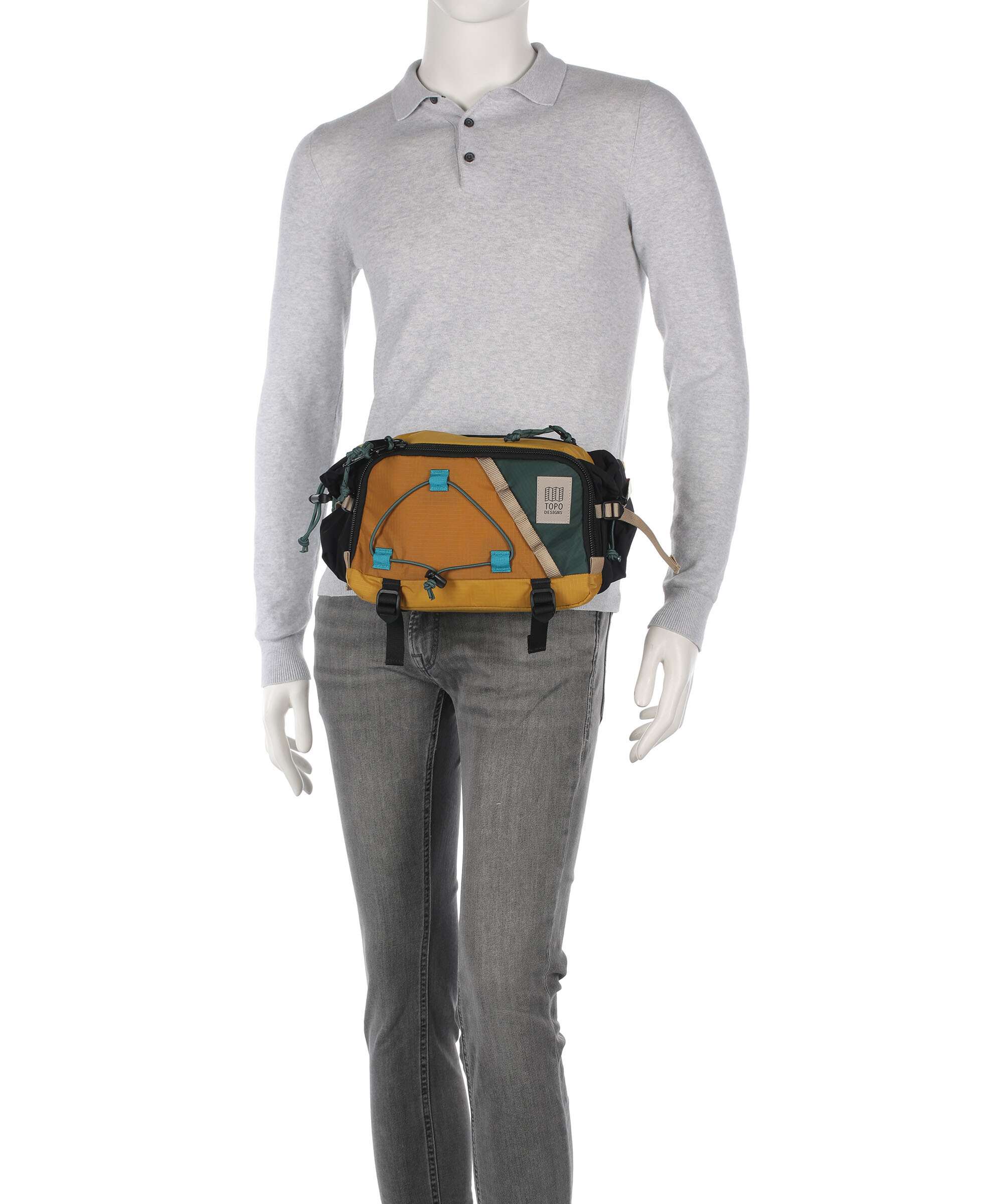 Topo Designs Mountain Hydro Sac banane mustard/forest - Image 4