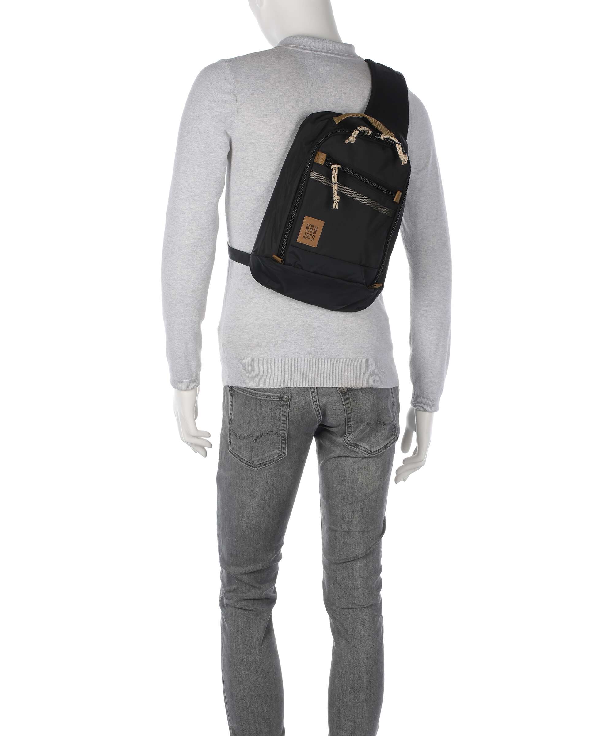 Topo Designs Mountain Sac sling stone blue/bone white - Image 4