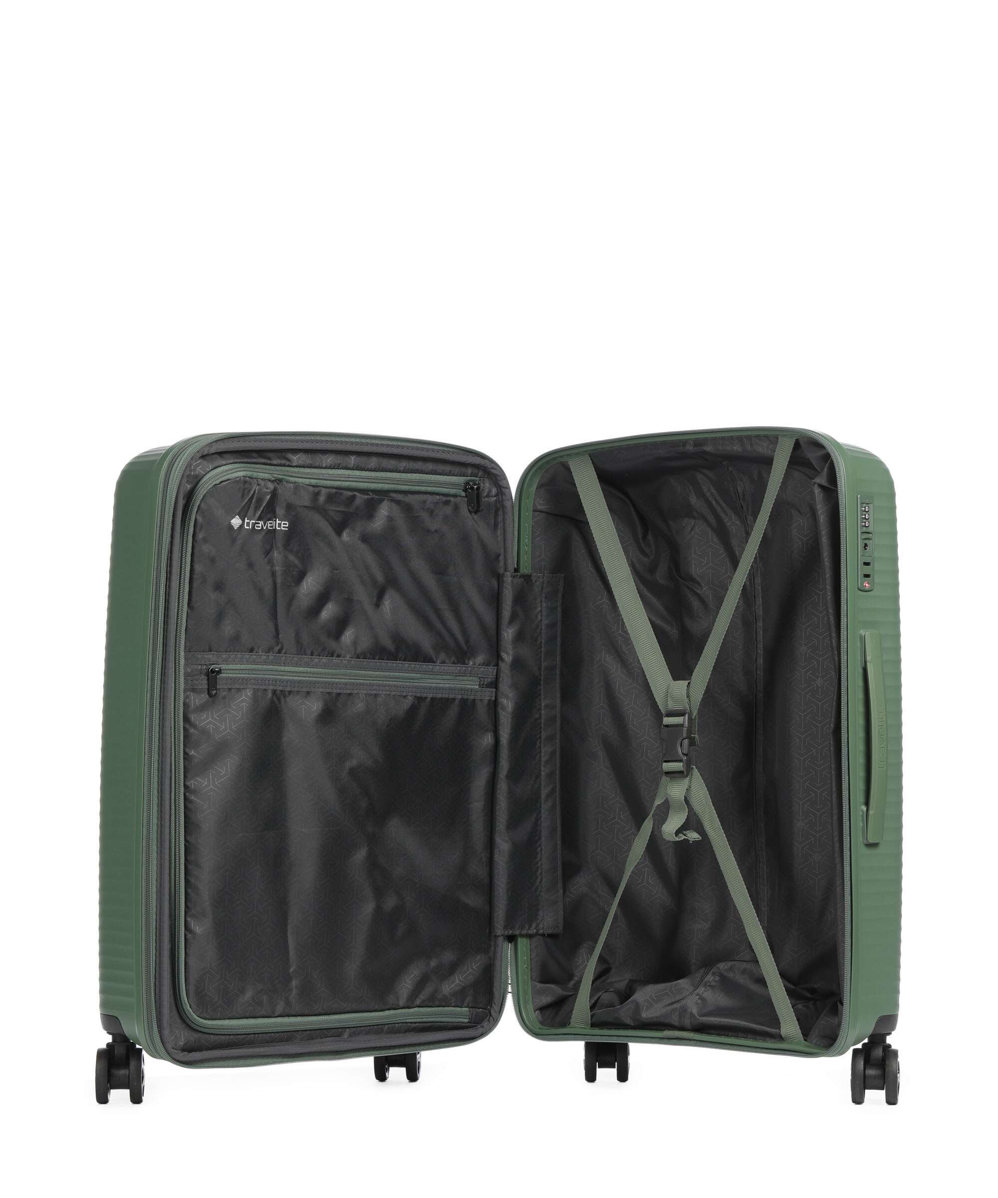 Travelite Air Stripe Slim Set de valise (4 roues) green - Image 8