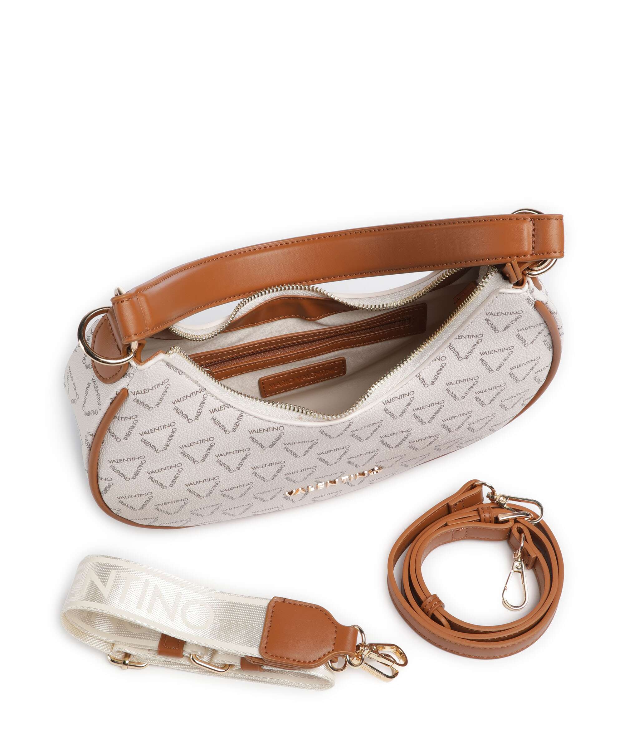 Valentino Bags Shelby Sac porté épaule bianco/cuoio - Image 5