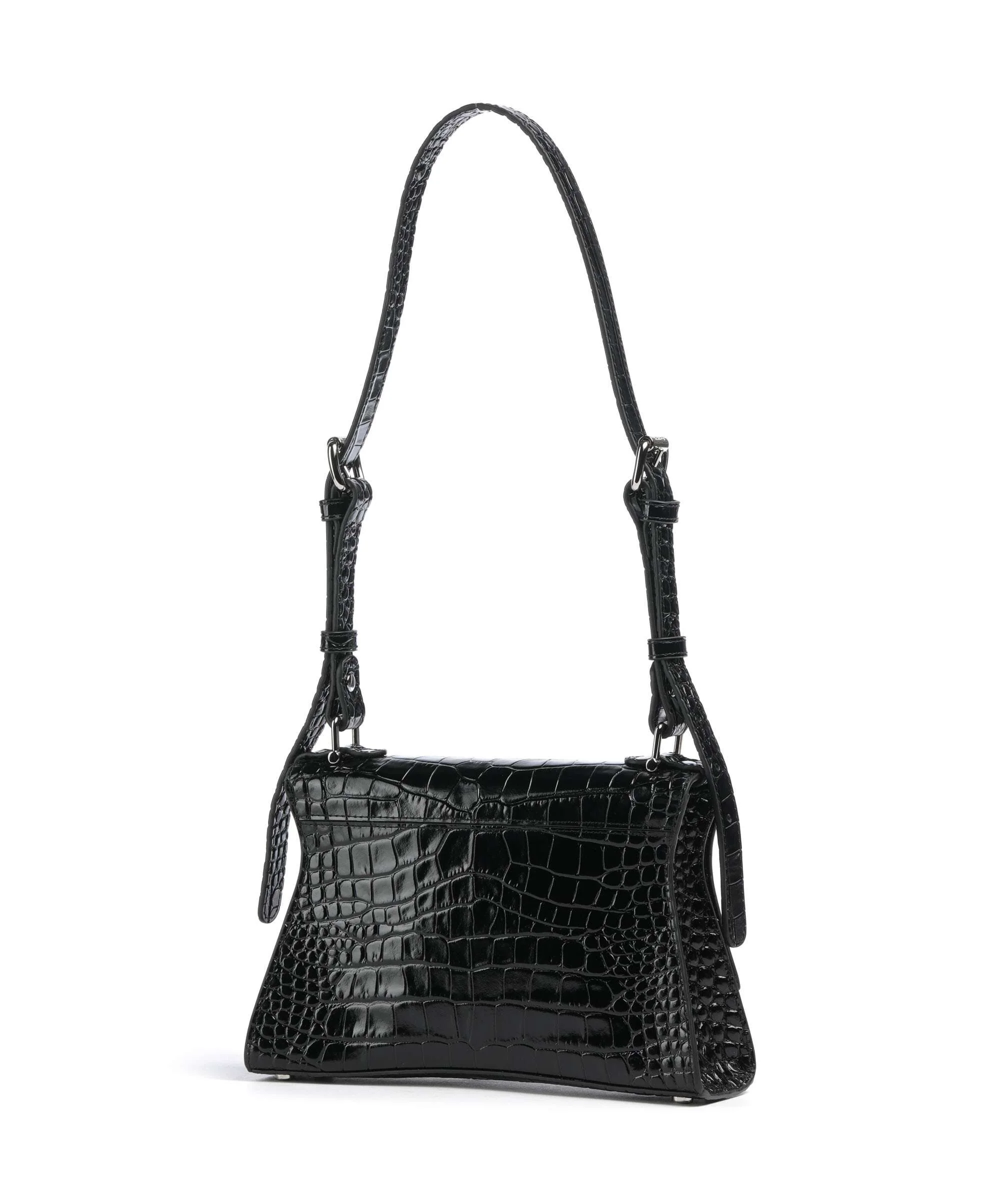 Vivienne Westwood Bianca Embossed Croc S Sac porté épaule black - Image 2