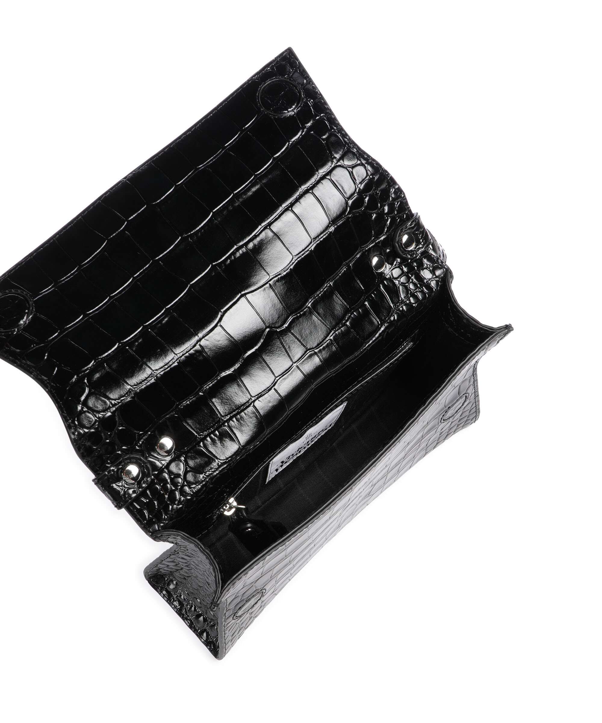 Vivienne Westwood Bianca Embossed Croc S Sac porté épaule black - Image 6