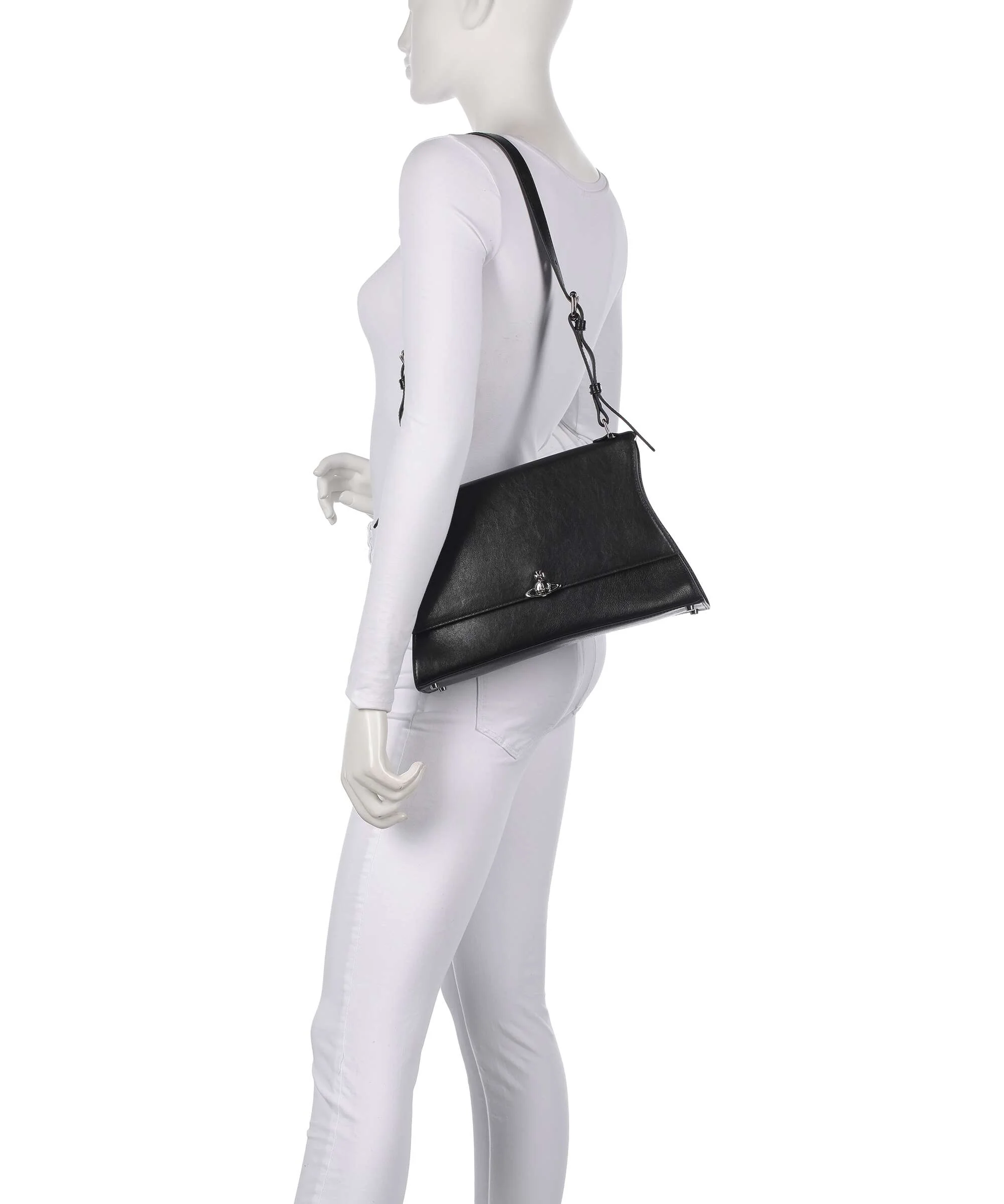 Vivienne Westwood Bianca Supple Medium Sac porté épaule black - Image 3