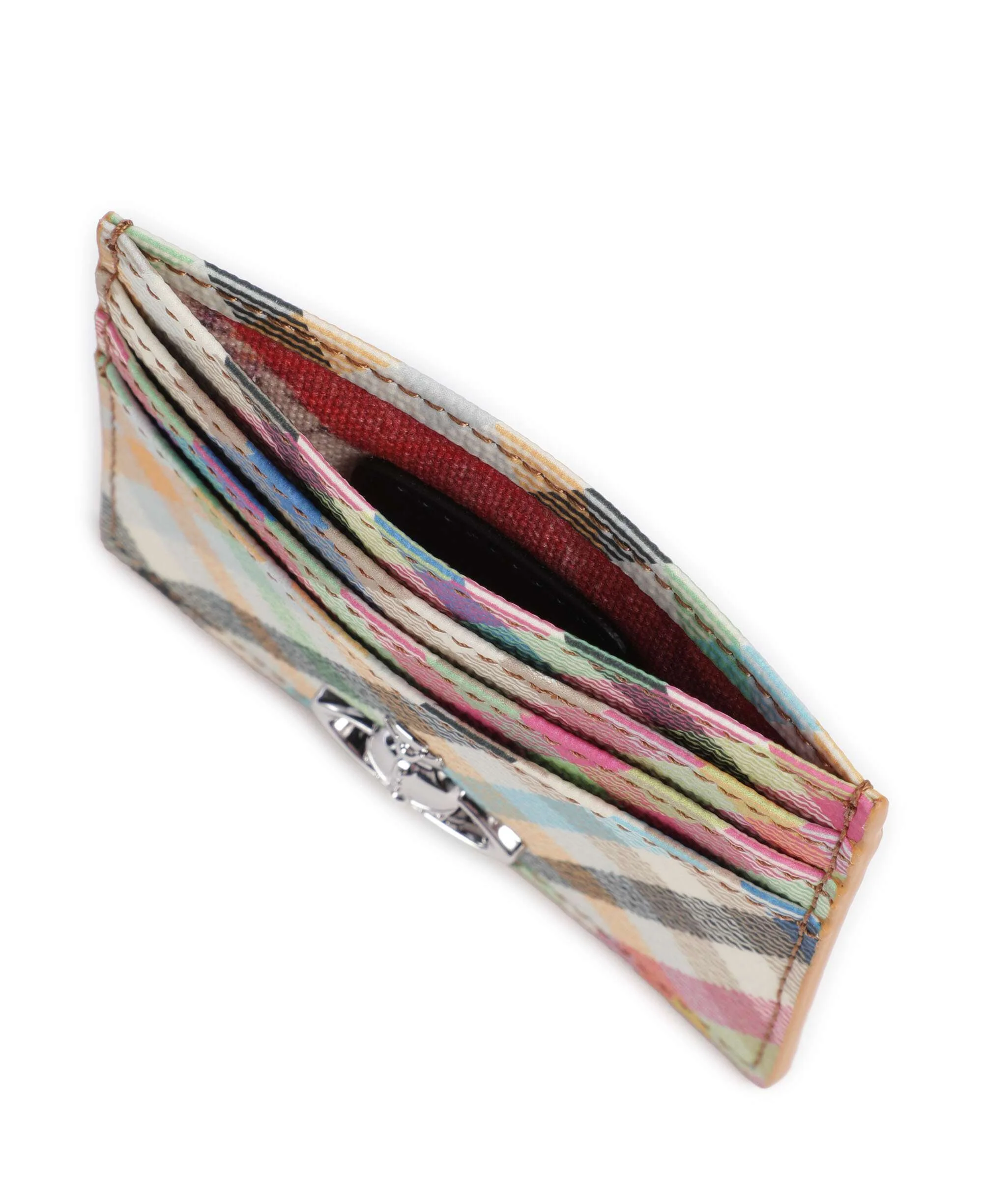 Vivienne Westwood Buccia D'Arancia Étui à cartes crédit heather plaid - Image 4