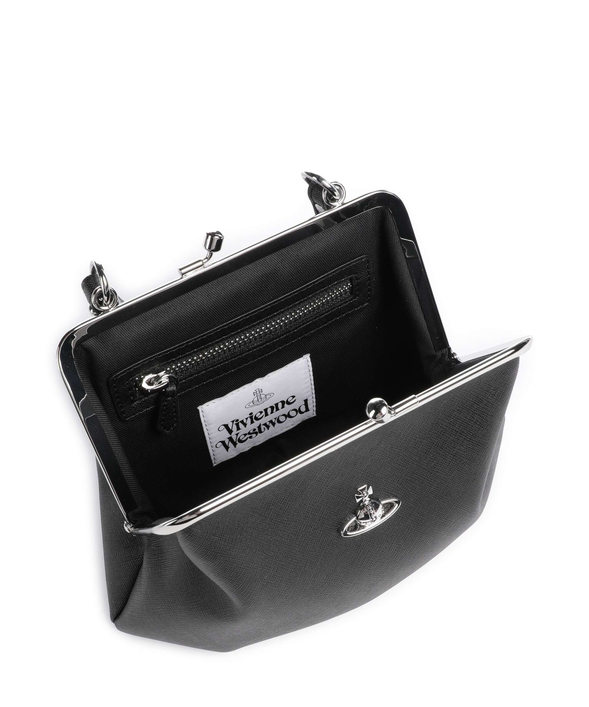 Vivienne Westwood Granny Frame Saffiano Sac à main black - Image 6
