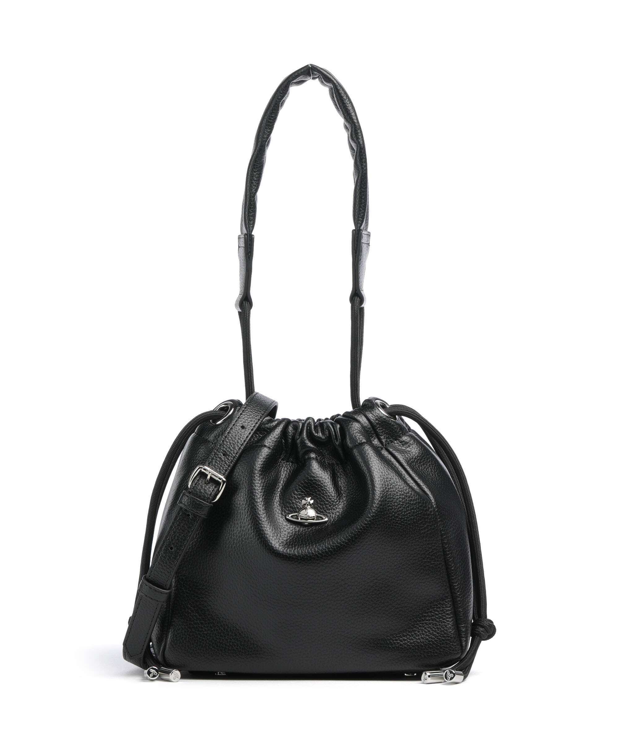 Vivienne Westwood Hilary Grain Small Sac seau black