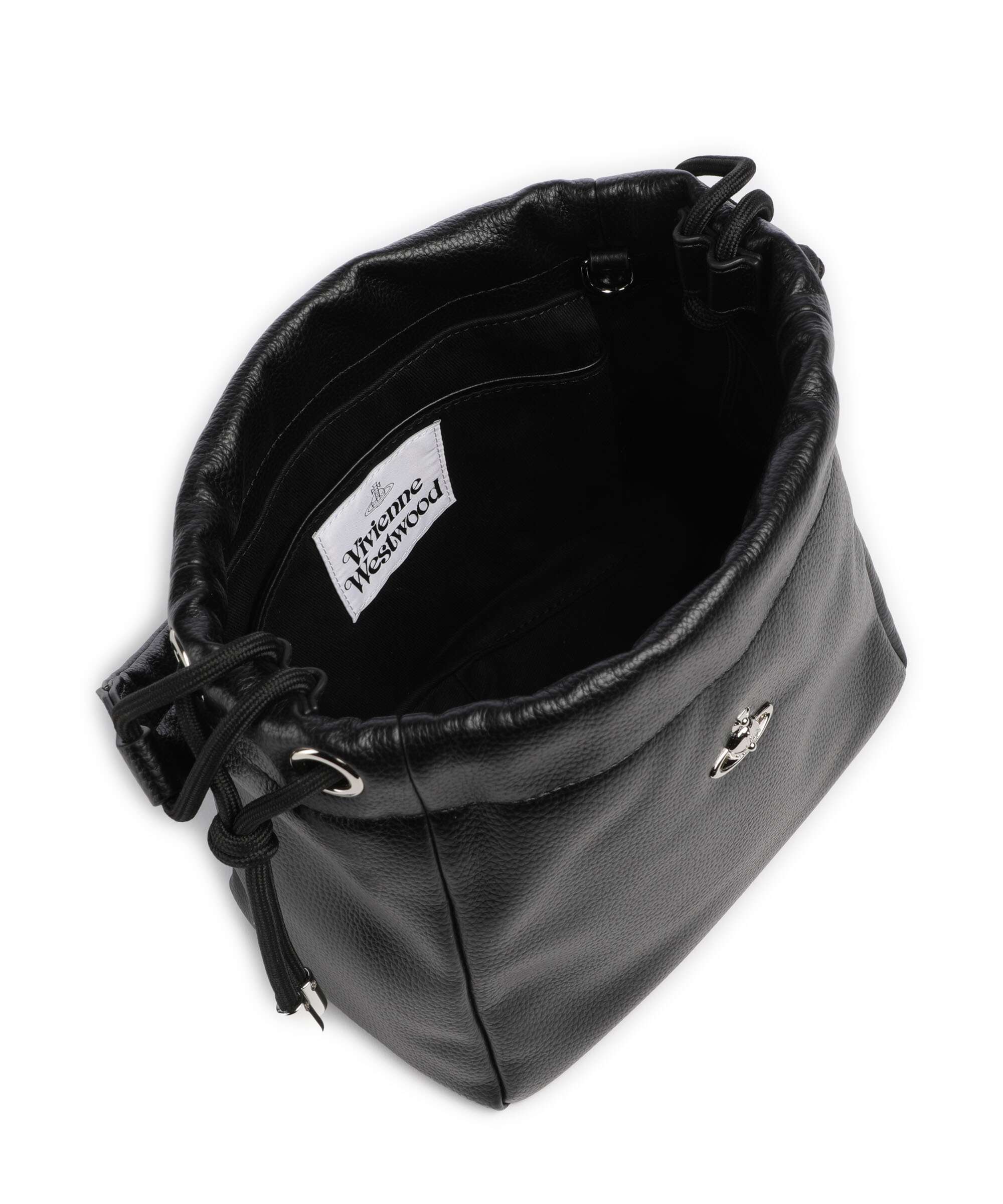 Vivienne Westwood Hilary Grain Small Sac seau black - Image 5