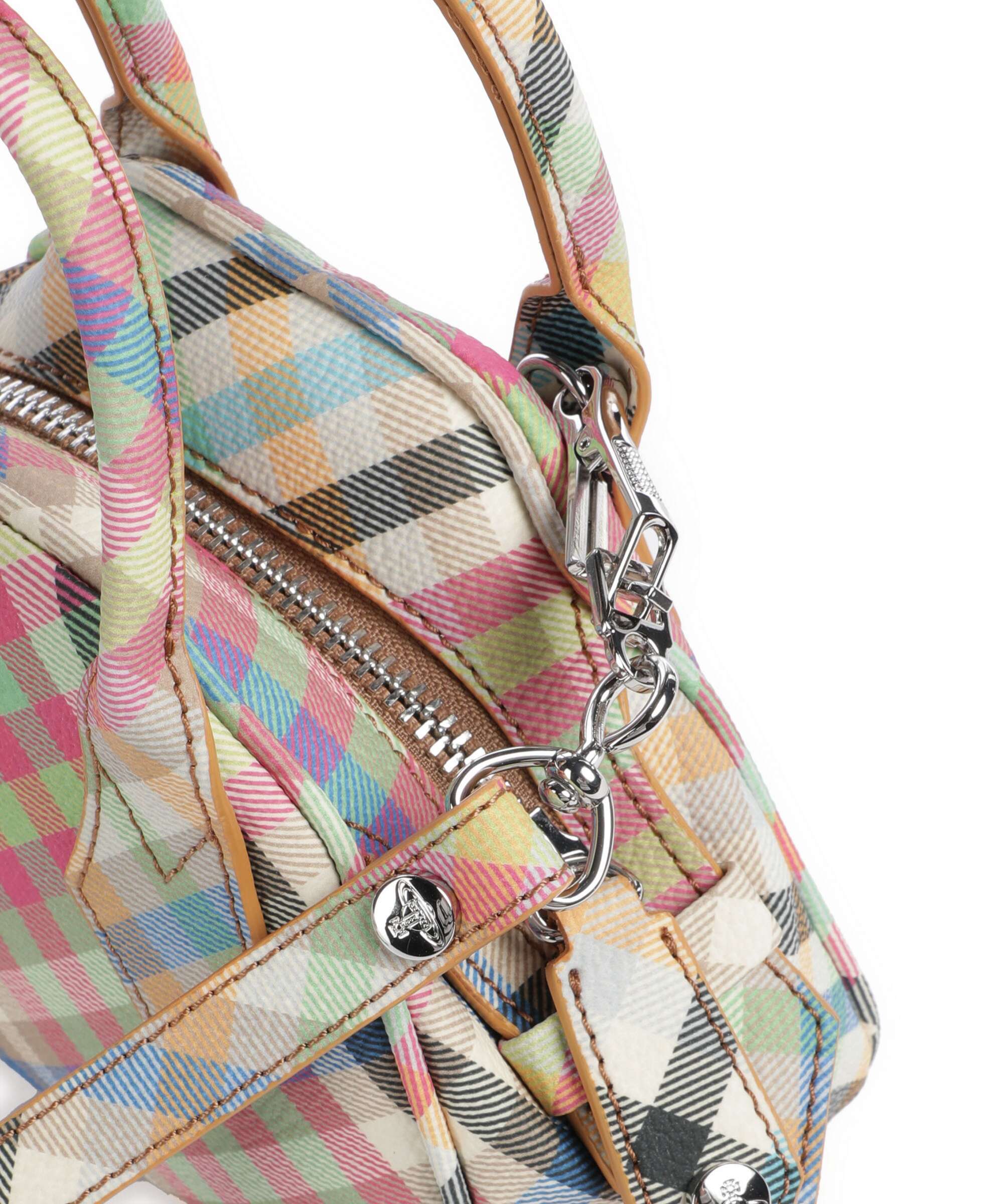 Vivienne Westwood Yasmine Buccia D'Arancia Mini Sac bandoulière heather plaid - Image 4